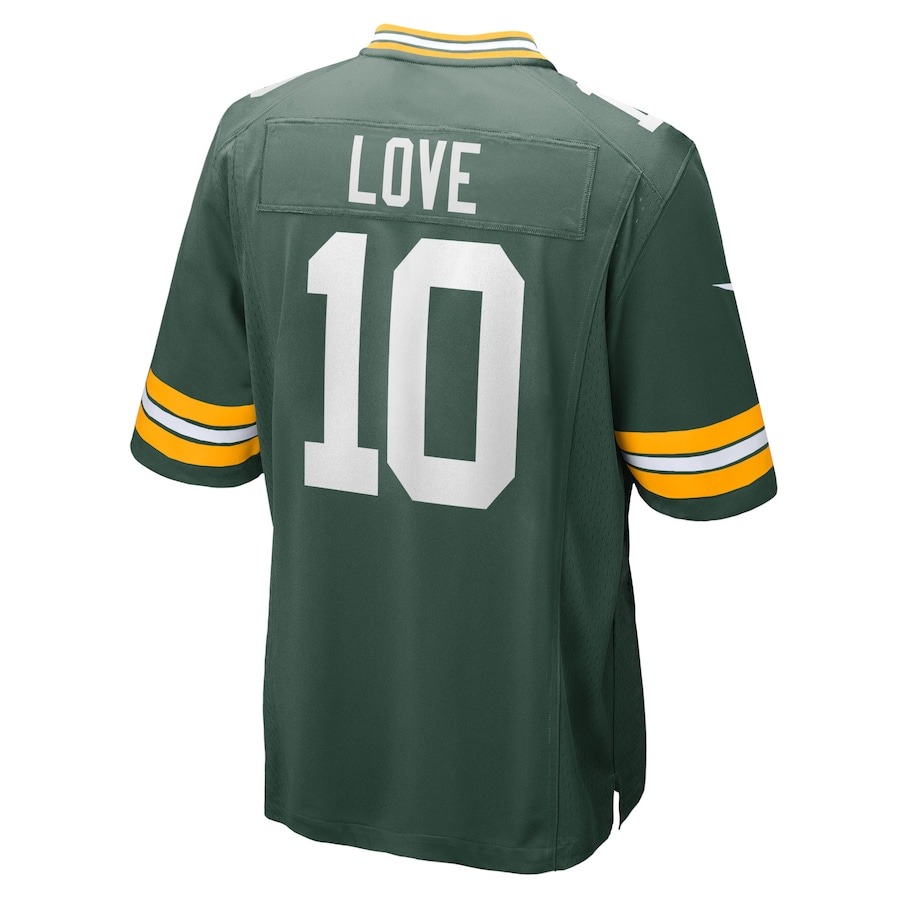 Men's Green Bay Packers Jordan Love Nike Green Player Game Jersey - U-jersey