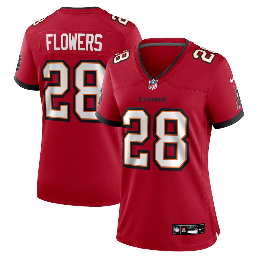 Women's Tampa Bay Buccaneers Dallis Flowers Nike Red Game Jersey - U-jersey