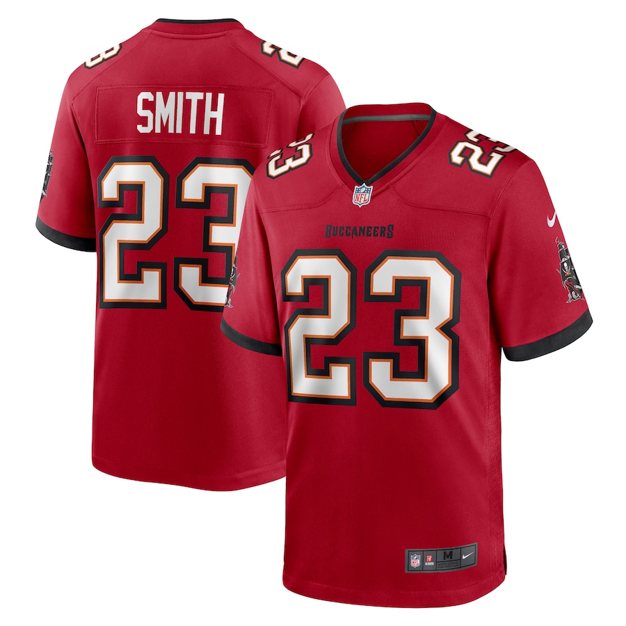 Men's Tampa Bay Buccaneers Tykee Smith Nike Red Game Jersey - U-jersey