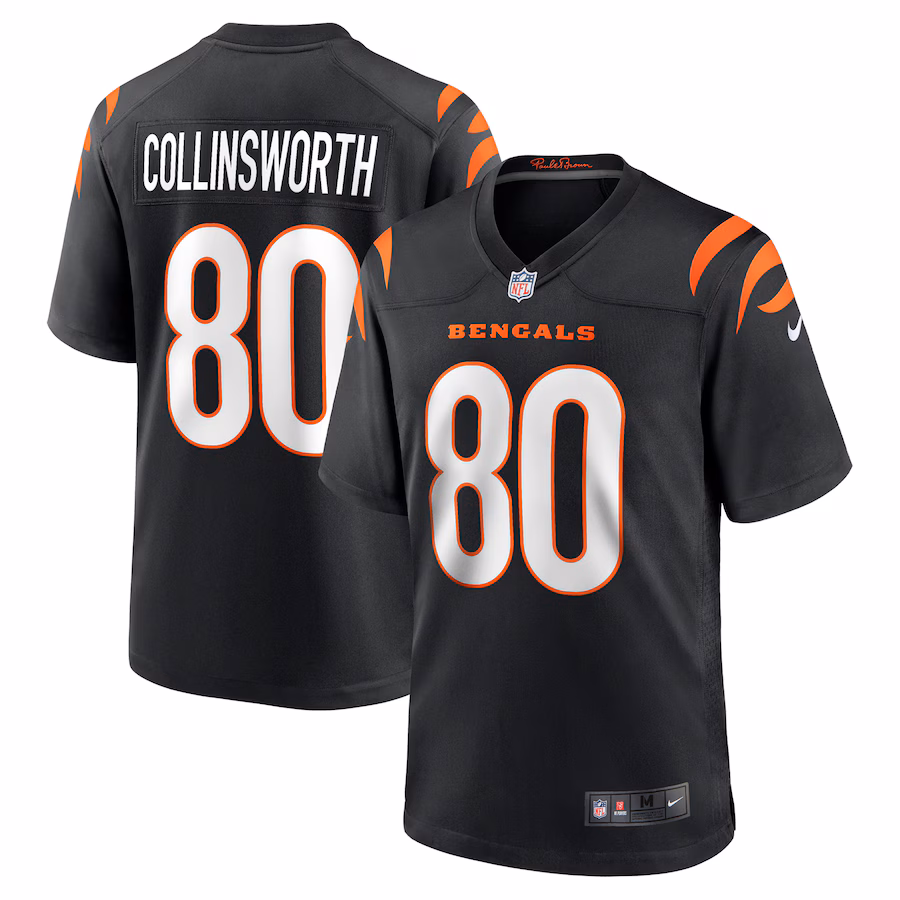 Men's Cincinnati Bengals Cris Collinsworth Nike Black Team Retired Player Game Jersey - U-jersey