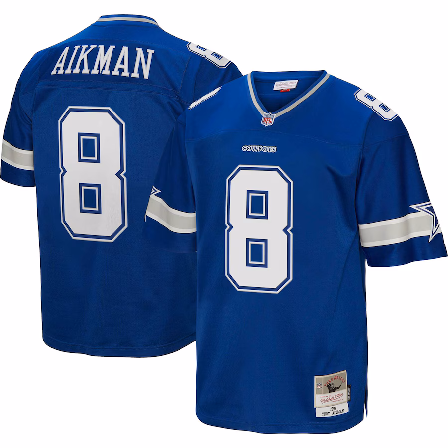 Men's Dallas Cowboys Troy Aikman Mitchell & Ness Royal Legacy Replica Jersey - U-jersey