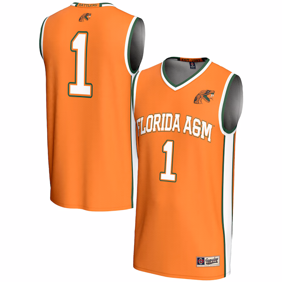 Unisex GameDay Greats #1 Orange Florida A&M Rattlers Lightweight Basketball Jersey - U-jersey