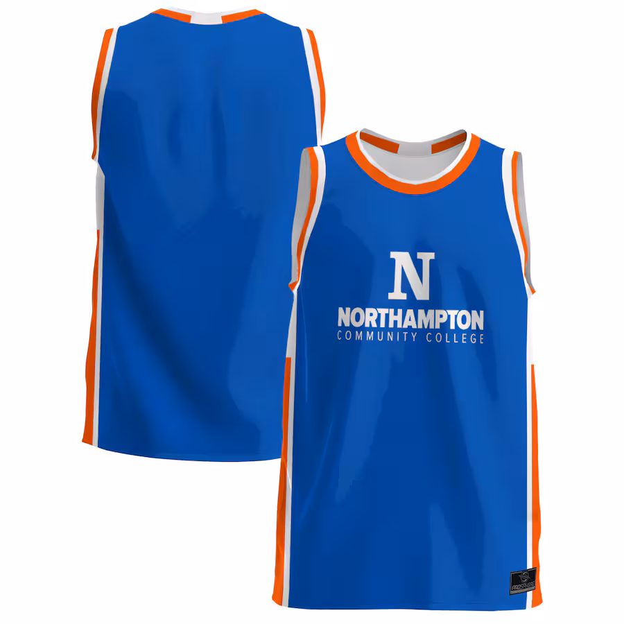 Men's ProSphere Blue Northampton Community College Spartans Basketball Jersey - U-jersey