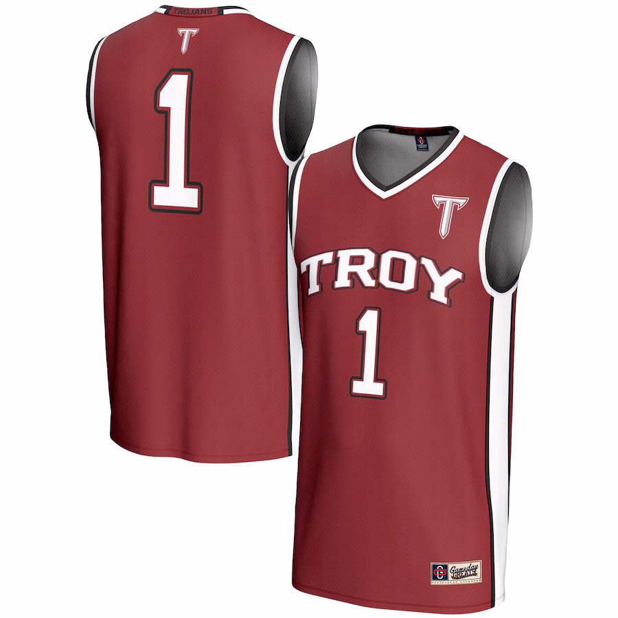 Unisex GameDay Greats #1 Cardinal Troy University Trojans Lightweight Basketball Jersey - U-jersey