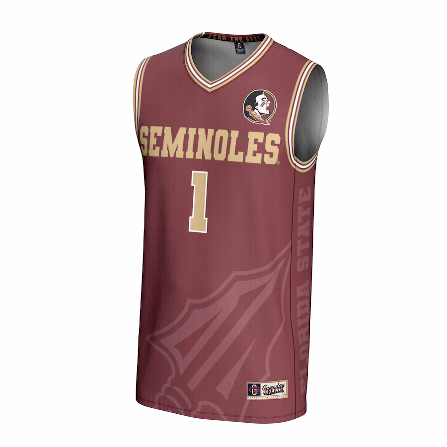 Youth GameDay Greats #1 Garnet Florida State Seminoles Lightweight Icon Print Basketball Jersey - U-jersey