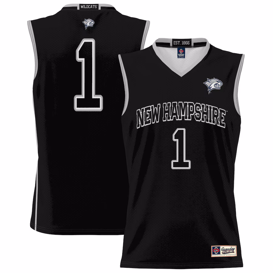 Unisex GameDay Greats #1 Black New Hampshire Wildcats Lightweight Basketball Jersey - U-jersey