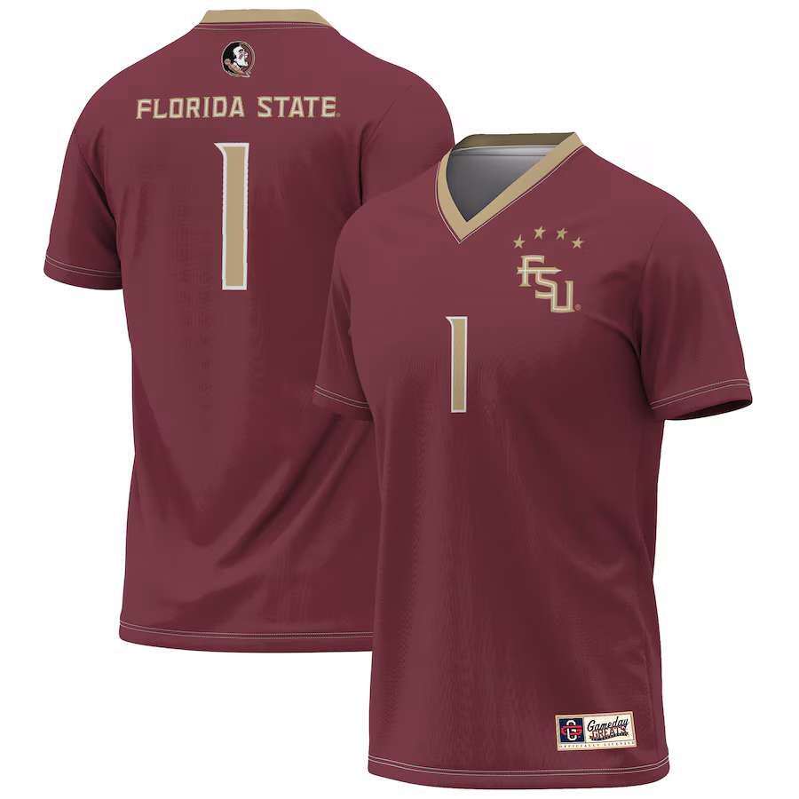 Youth GameDay Greats  Garnet Florida State Seminoles 2023 NCAA Women's Soccer National Champions Four-Star Fashion Jersey - U-jersey