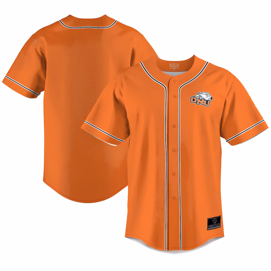 Men's ProSphere Orange Ohio Northern Polar Bears Baseball Jersey - U-jersey