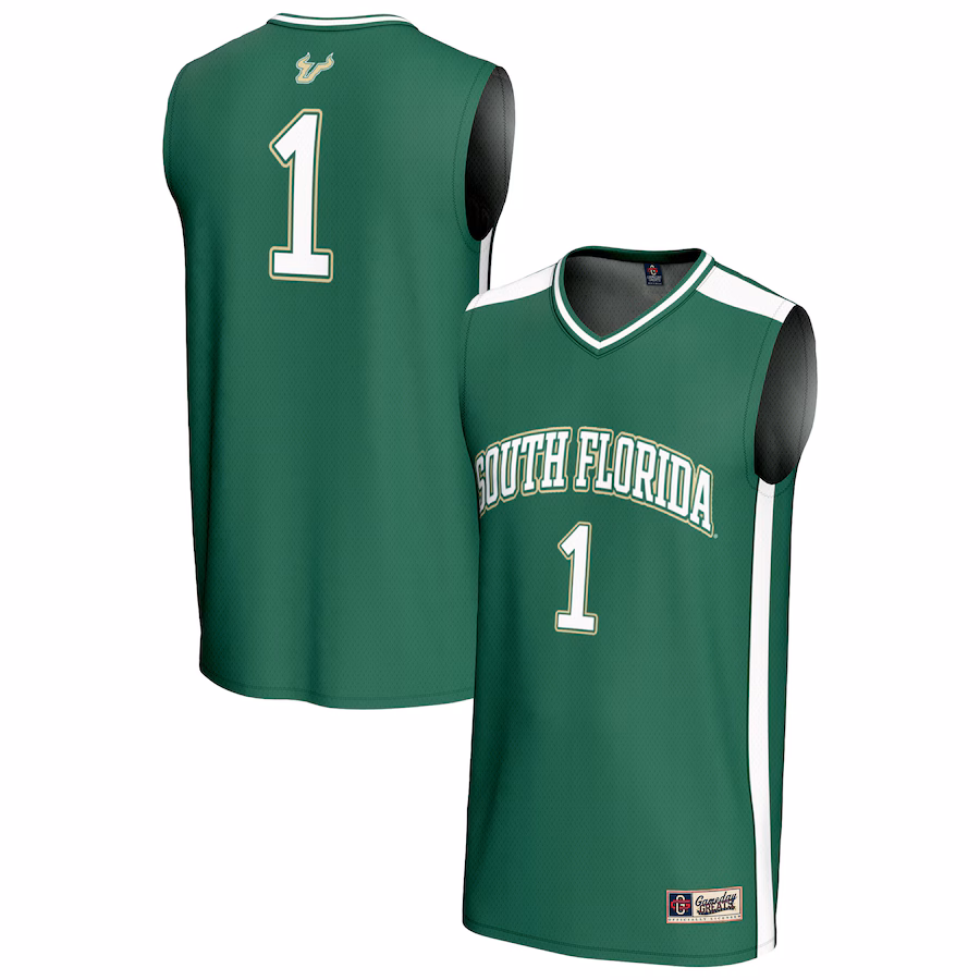 Unisex GameDay Greats #1 Green South Florida Bulls Lightweight Collegiate Basketball Fashion Jersey - U-jersey