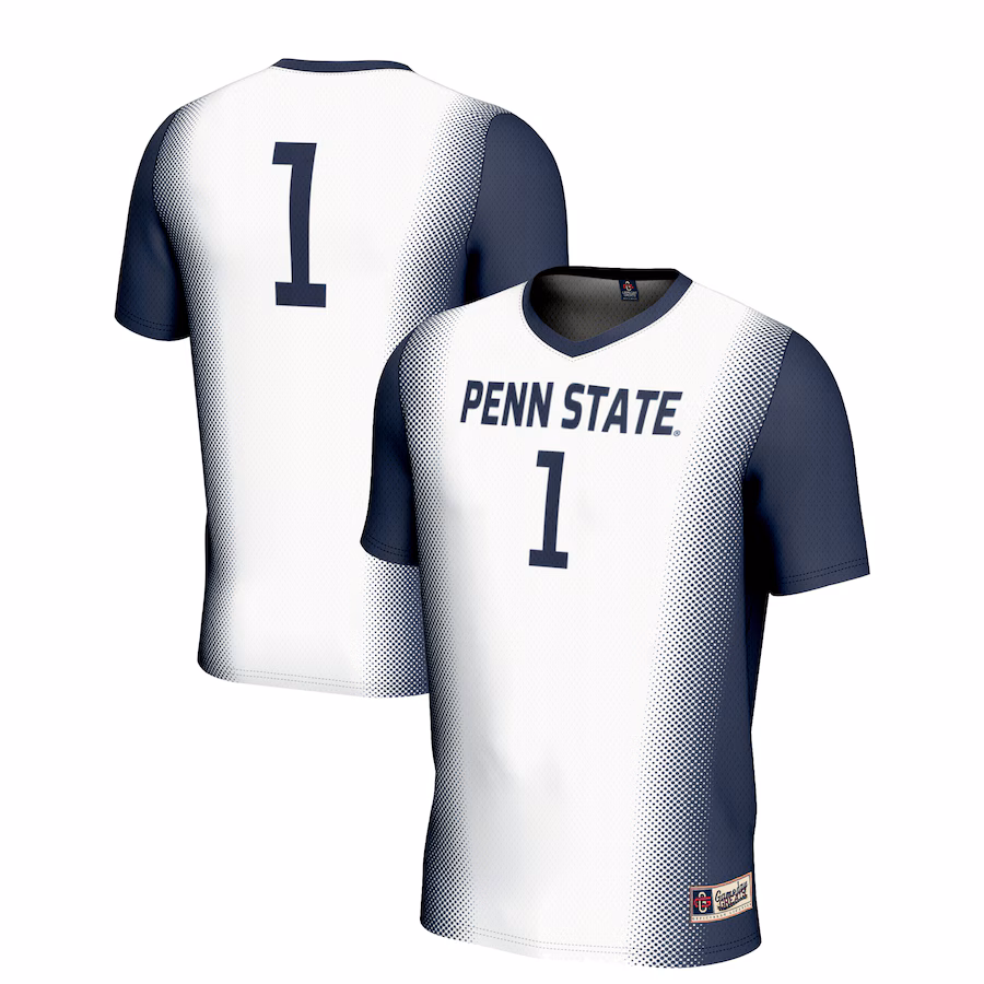 Youth GameDay Greats White #1 Penn State Nittany Lions  Lightweight Women's Soccer Jersey - U-jersey