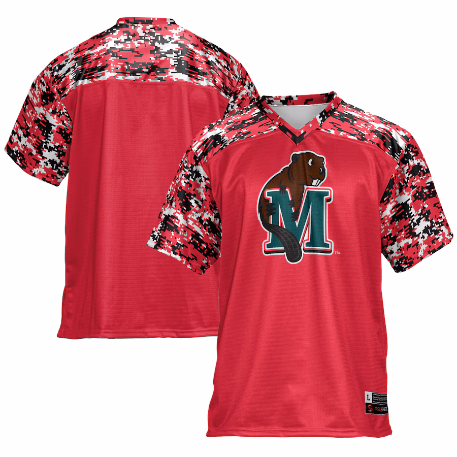 Men's GameDay Greats Red Minot State Beavers Football Jersey - U-jersey