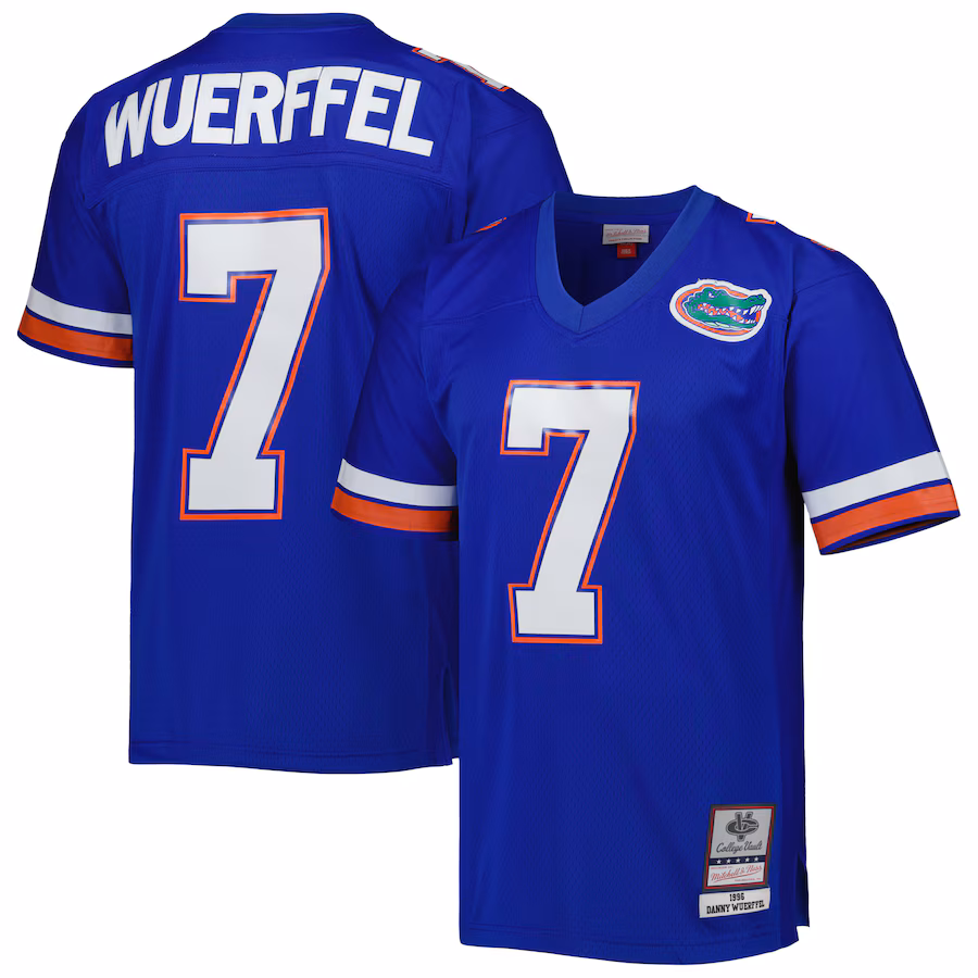 Men's Mitchell & Ness Danny Wuerffel Royal Florida Gators 1996 Legacy Jersey - U-jersey