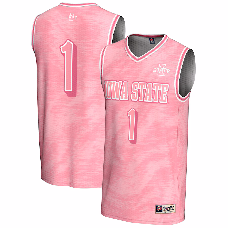 Youth GameDay Greats #1 Pink Iowa State Cyclones Lightweight Basketball Jersey - U-jersey