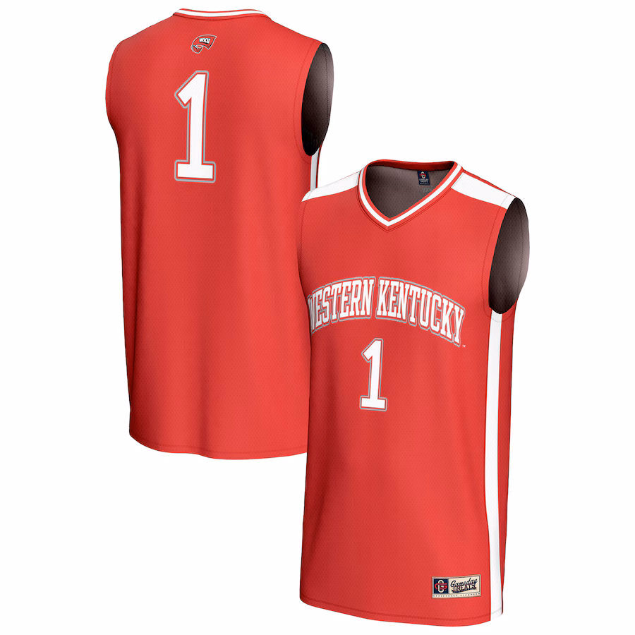 Unisex GameDay Greats #1 Red Western Kentucky Hilltoppers Lightweight Collegiate Basketball Fashion Jersey - U-jersey