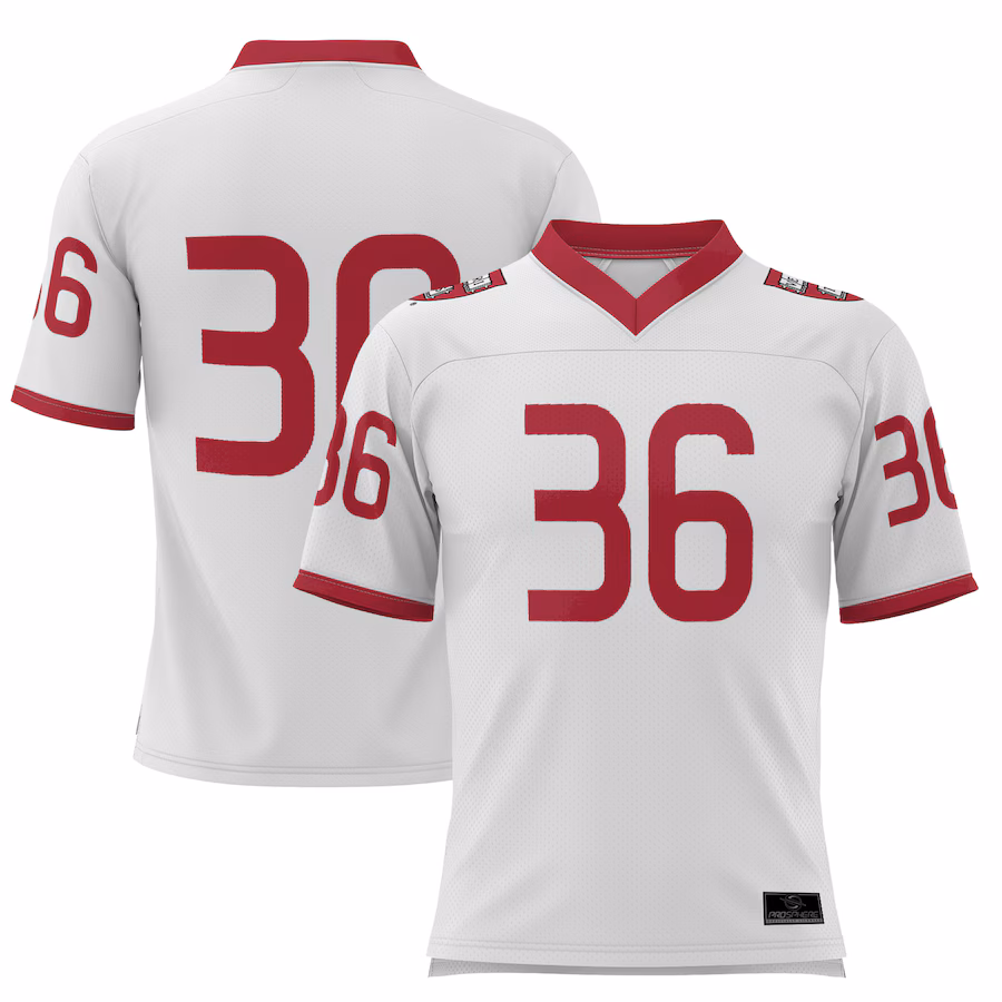 Men's GameDay Greats #36 White Harvard Crimson Football Jersey - U-jersey