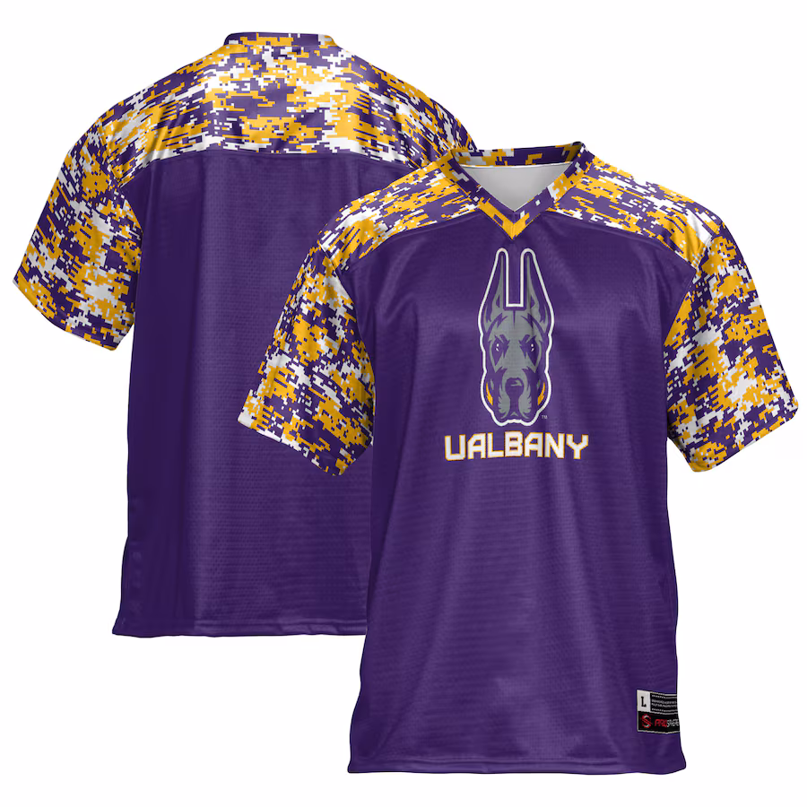Men's GameDay Greats Purple UAlbany Great Danes Football Jersey - U-jersey