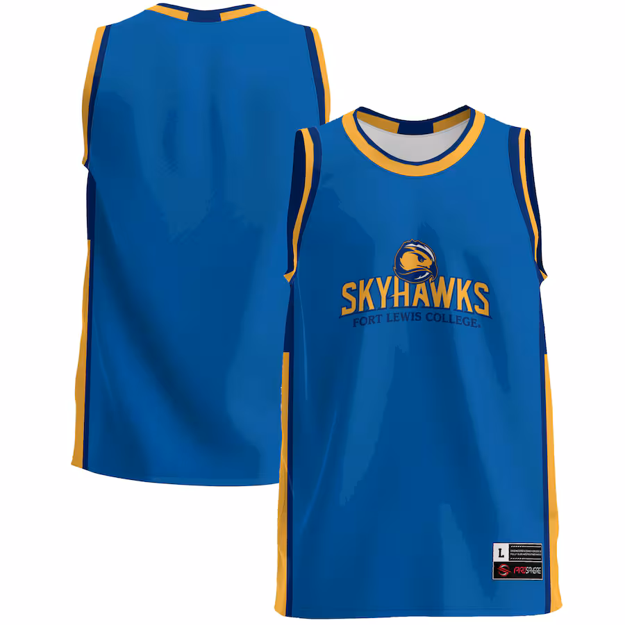 Men's GameDay Greats  Blue Fort Lewis College Skyhawks  Lightweight Basketball Jersey - U-jersey