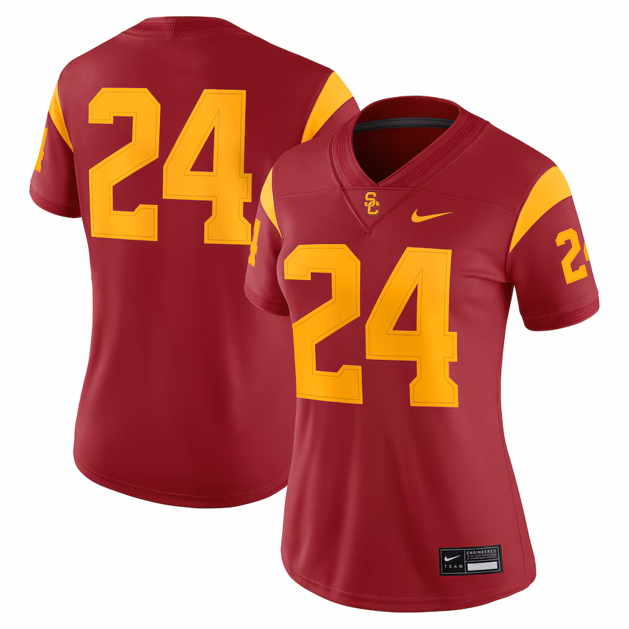 Women's Nike #24 Cardinal USC Trojans Game Jersey - U-jersey