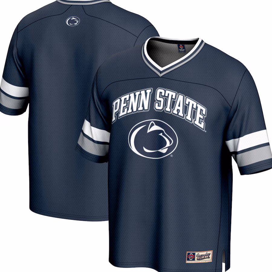 Men's GameDay Greats Navy Penn State Nittany Lions Spirit Football Jersey - U-jersey