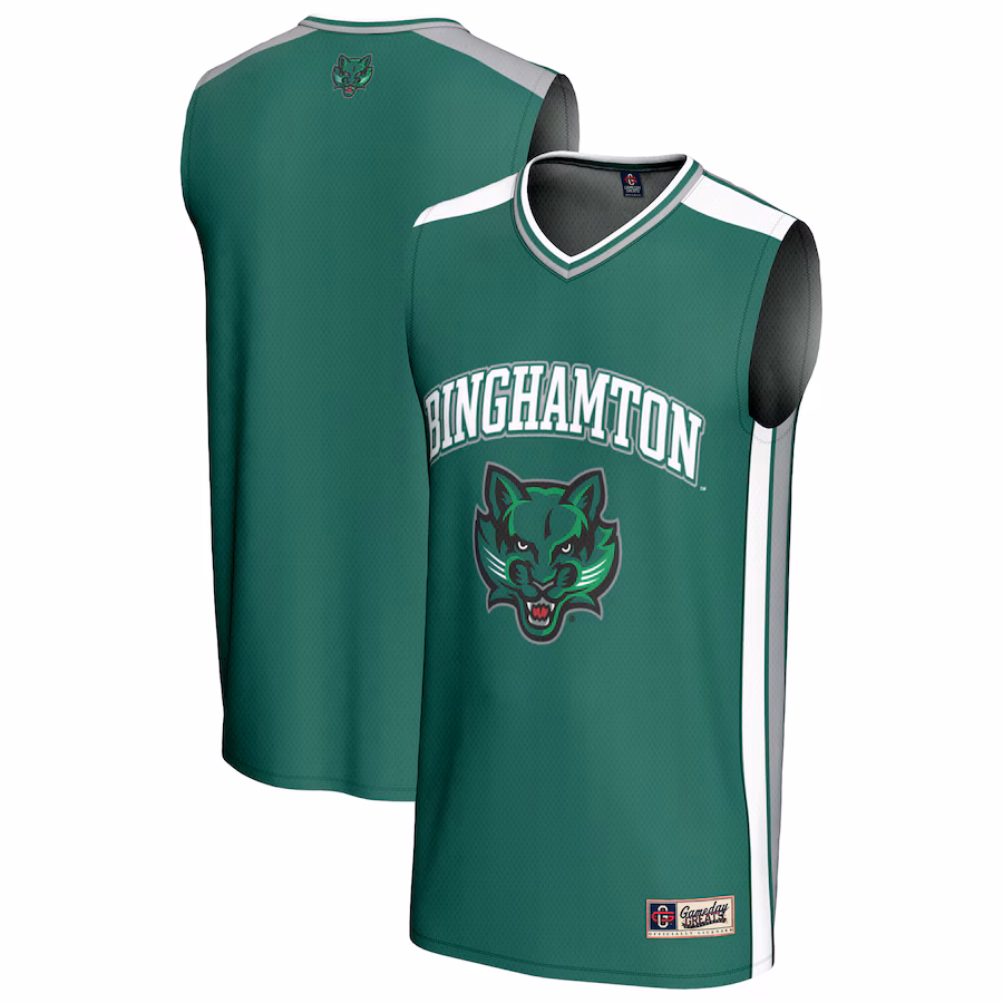 Youth GameDay Greats  Green Binghamton Bearcats Spirit Basketball Jersey - U-jersey