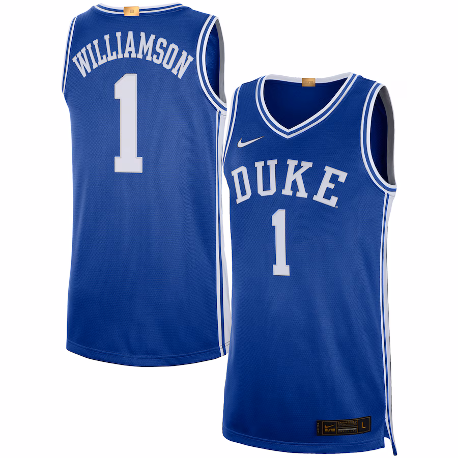 Men's Nike Zion Williamson Royal Duke Blue Devils Alumni Player Limited Basketball Jersey - U-jersey