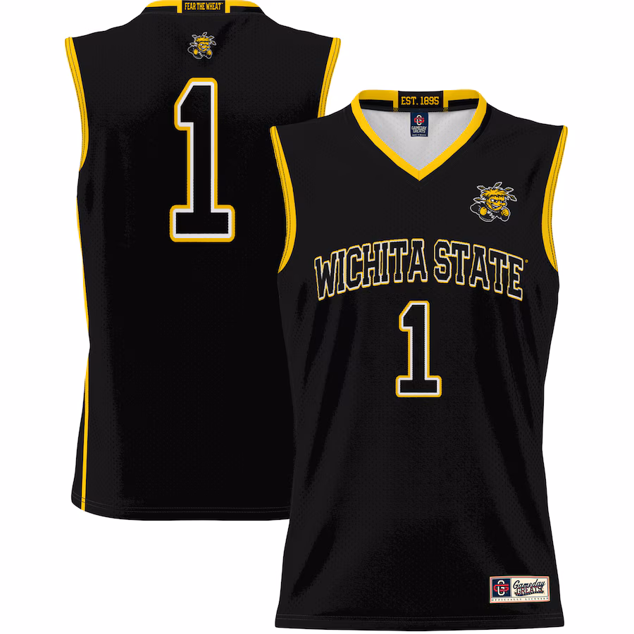 Youth  GameDay Greats Black  Wichita State Shockers #1 Basketball Jersey - U-jersey