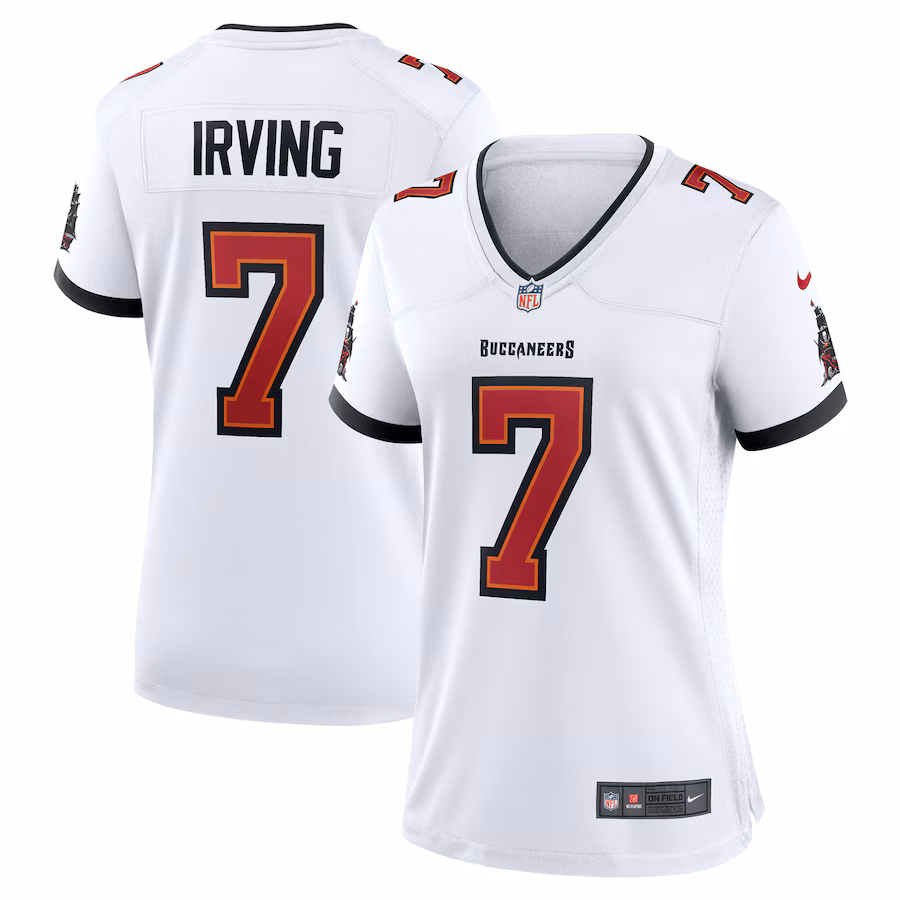 Women's Tampa Bay Buccaneers Bucky Irving Nike White Game Jersey - U-jersey