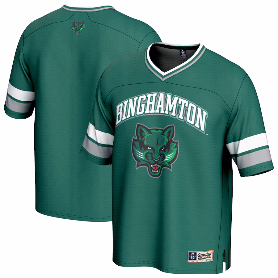Youth GameDay Greats  Green Binghamton Bearcats Spirit Football Jersey - U-jersey
