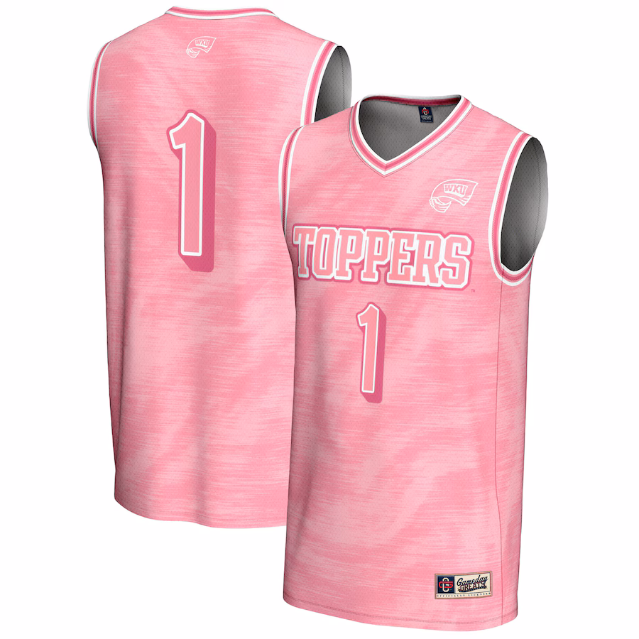 Unisex GameDay Greats #1 Pink Western Kentucky Hilltoppers Lightweight Basketball Jersey - U-jersey