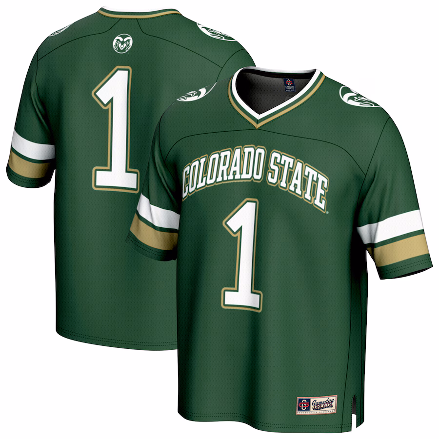 Youth GameDay Greats #1 Green Colorado State Rams Collegiate Football Fashion Jersey - U-jersey