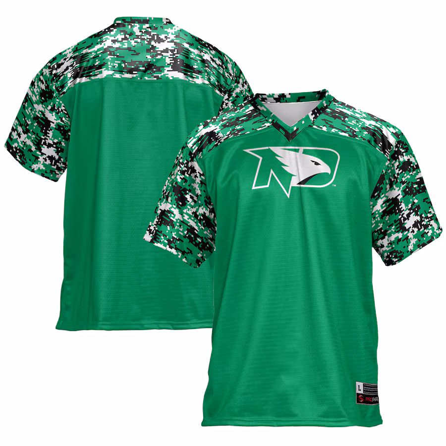 Men's GameDay Greats Kelly Green North Dakota Football Jersey - U-jersey
