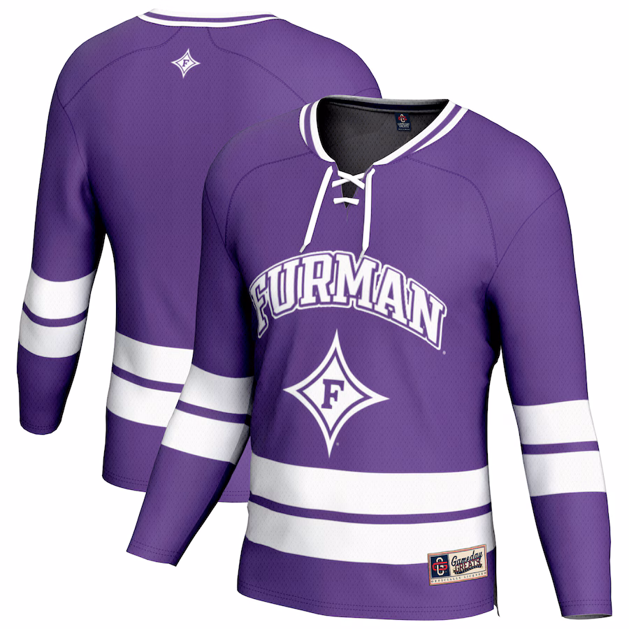 Youth GameDay Greats Purple Furman Paladins Spirit Hockey Jersey - U-jersey