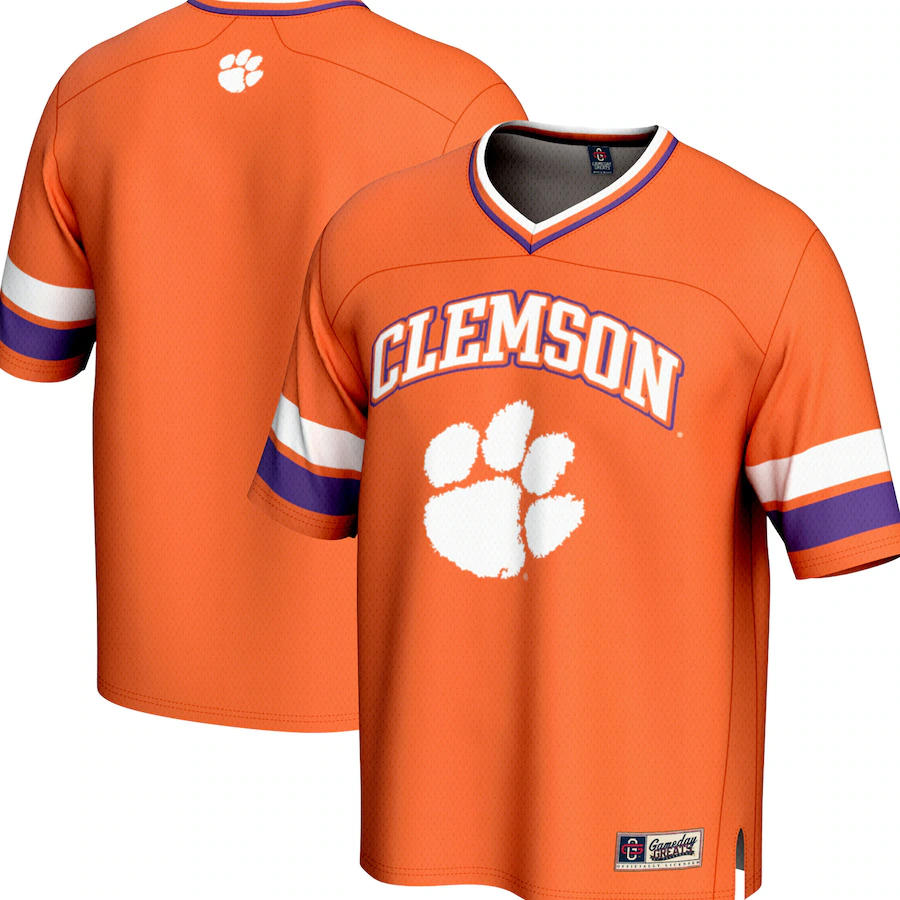 Men's GameDay Greats Orange Clemson Tigers Spirit Football Jersey - U-jersey