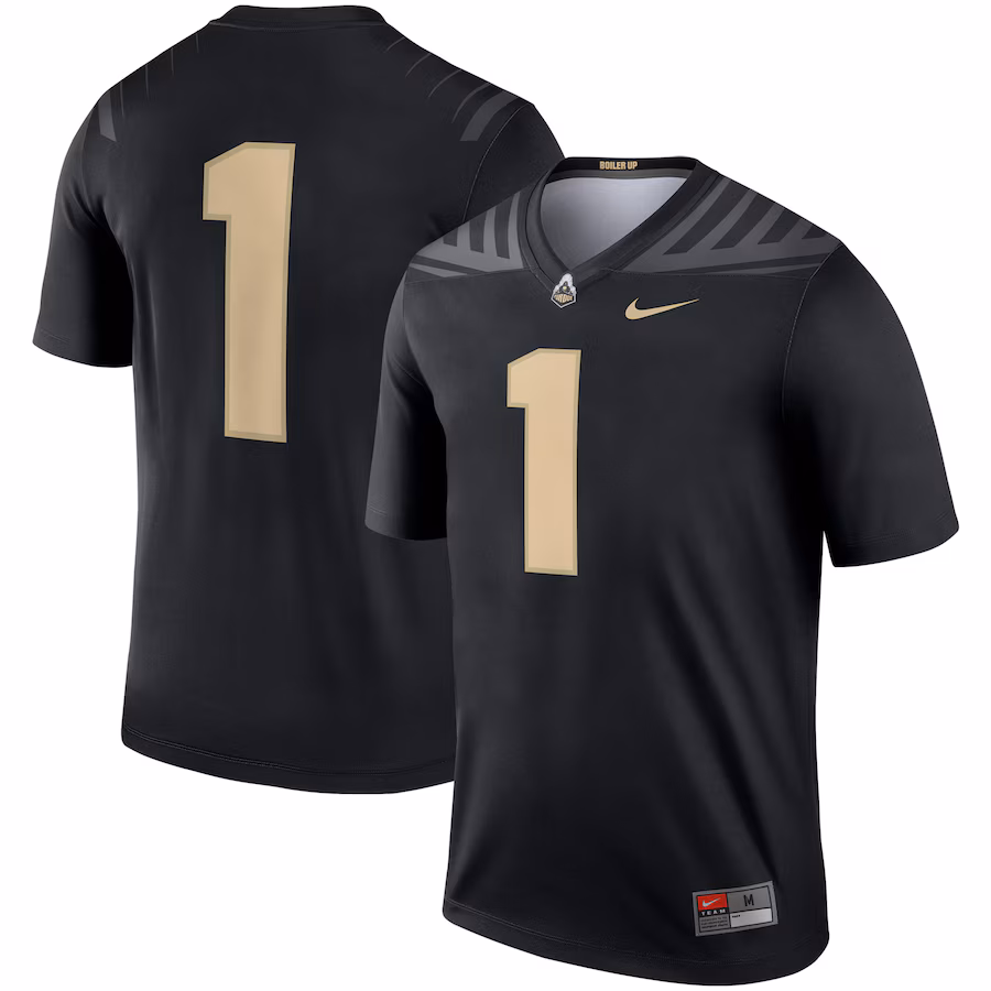 Men's Nike #1 Black Purdue Boilermakers Legend Jersey - U-jersey