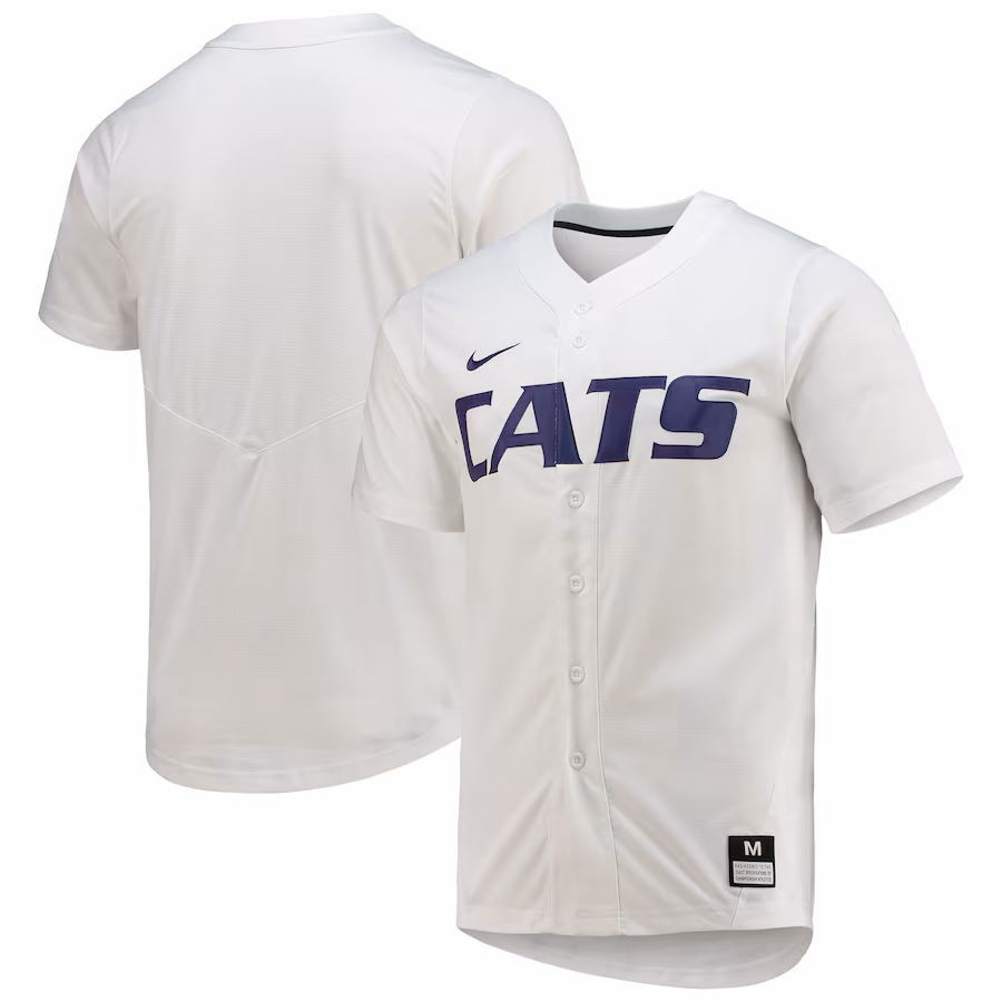 Men's Nike White Kansas State Wildcats Replica Baseball Jersey - U-jersey