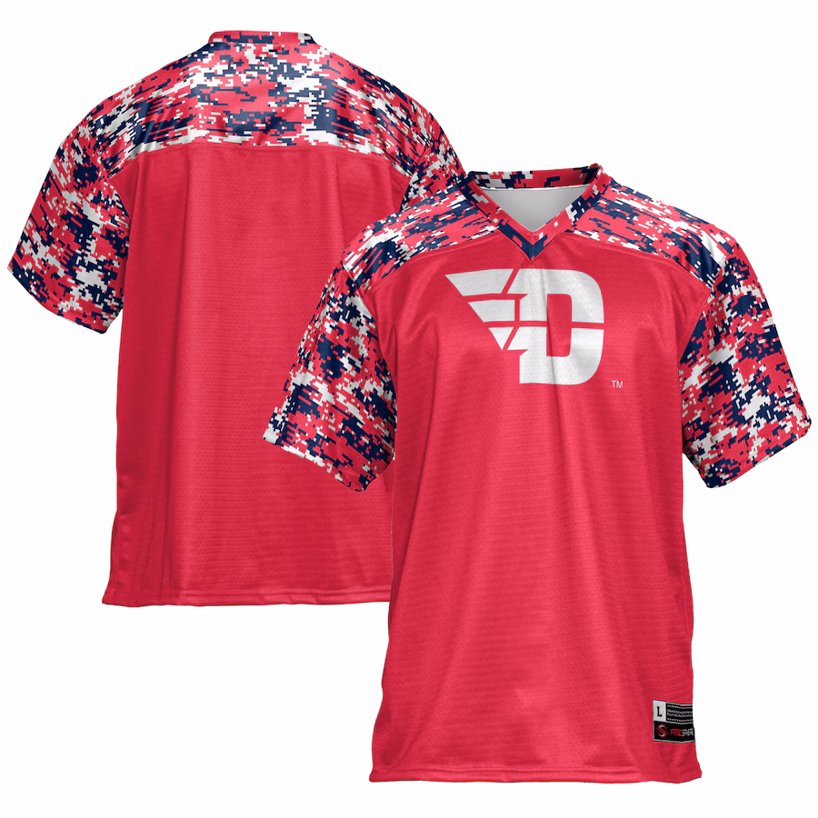 Men's GameDay Greats Red Dayton Flyers Football Jersey - U-jersey