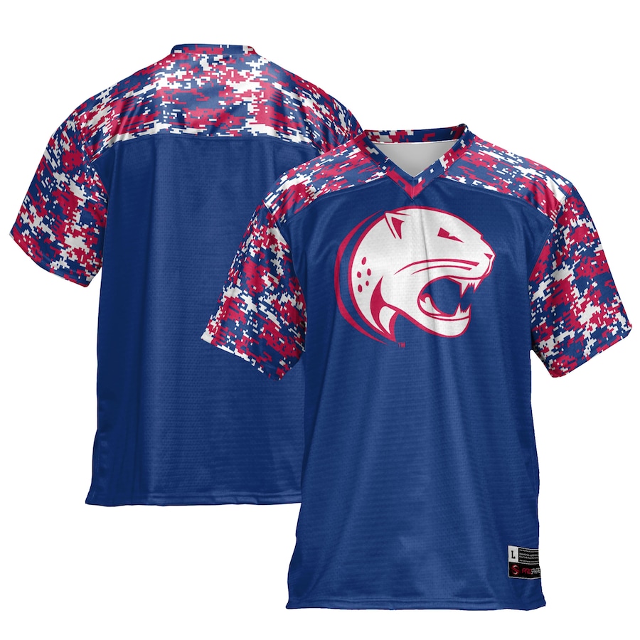 Youth GameDay Greats  Blue South Alabama Jaguars Camo Football Jersey - U-jersey