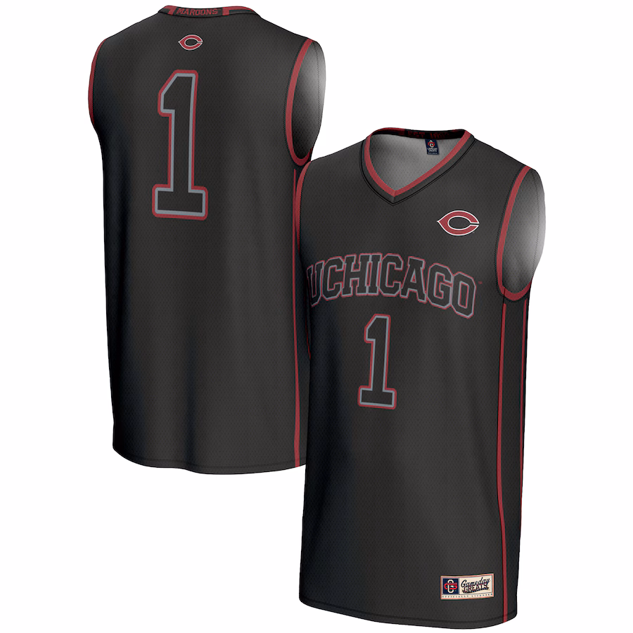 Unisex GameDay Greats #1 Black UChicago Maroons Lightweight Basketball Jersey - U-jersey