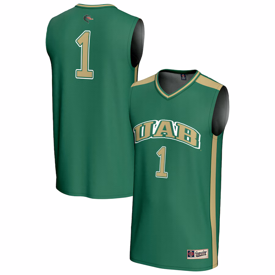 Unisex GameDay Greats #1 Green UAB Blazers Lightweight Collegiate Basketball Fashion Jersey - U-jersey