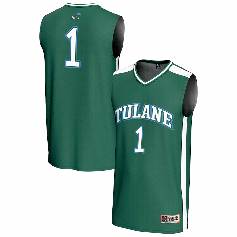 Unisex GameDay Greats #1 Green Tulane Green Wave Lightweight Collegiate Basketball Fashion Jersey - U-jersey