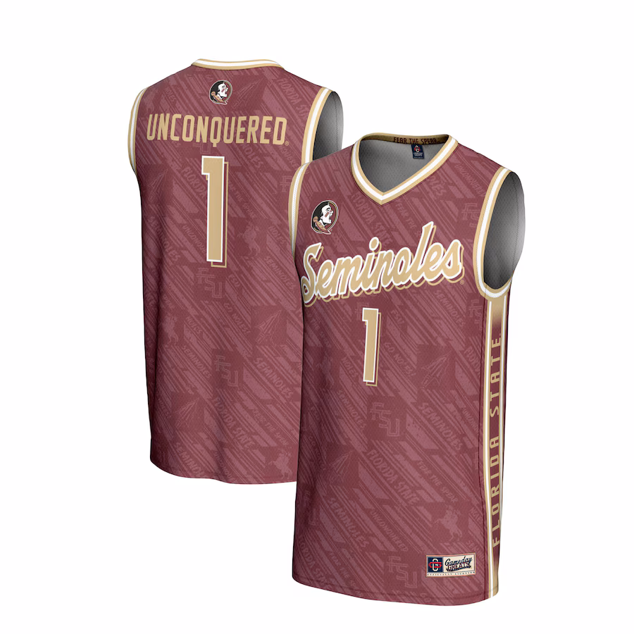 Youth GameDay Greats #1 Garnet Florida State Seminoles Lightweight Highlight Print Basketball Jersey - U-jersey