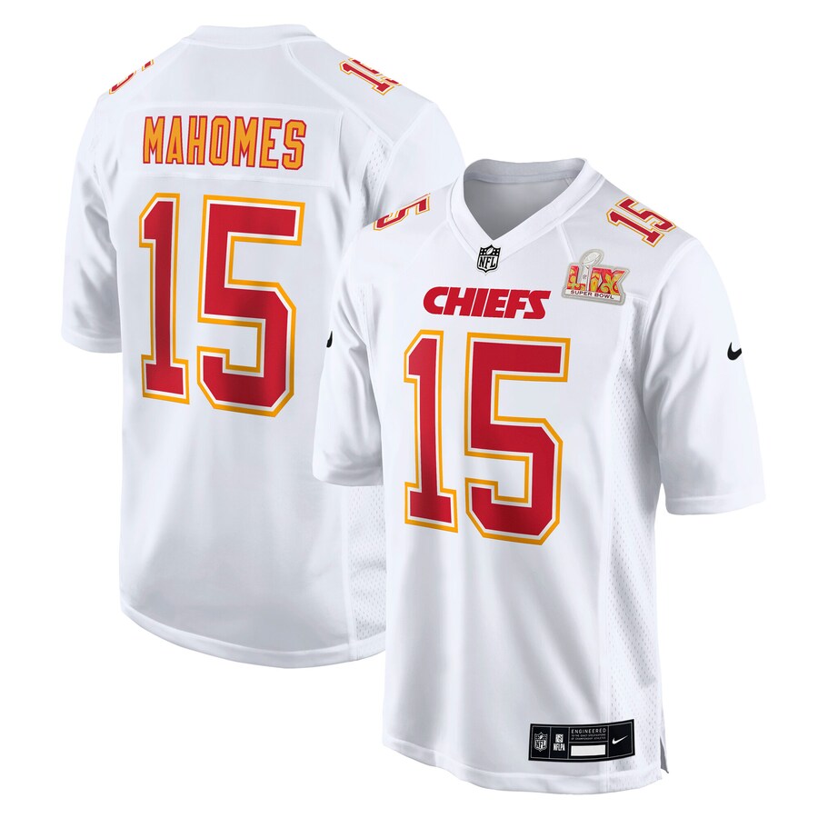 Men's Kansas City Chiefs Patrick Mahomes Nike Tundra White Super Bowl LIX Fashion Game Jersey - U-jersey