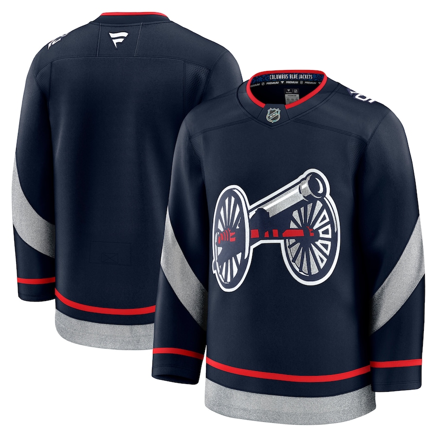 Men's Columbus Blue Jackets Fanatics Navy 2025 NHL Stadium Series Premium Jersey - U-jersey