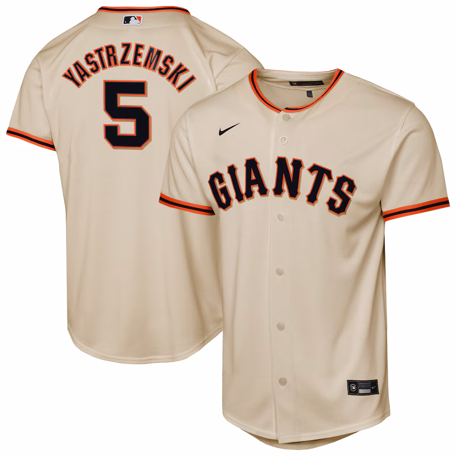 Youth San Francisco Giants Mike Yastrzemski Nike Cream Home Replica Player Jersey - U-jersey