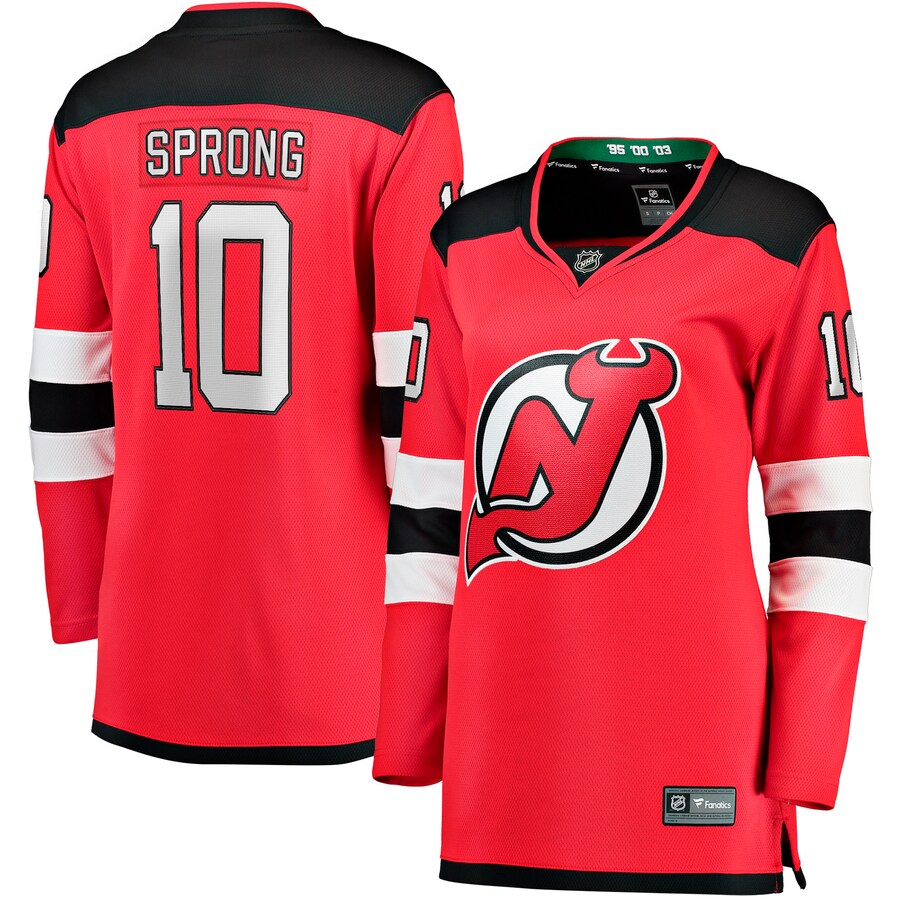 Women's New Jersey Devils Daniel Sprong Fanatics Red Home Breakaway Player Jersey - U-jersey