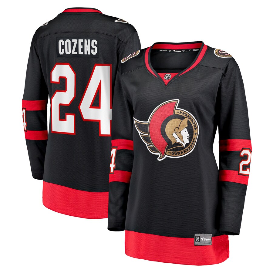 Women's Ottawa Senators Dylan Cozens Fanatics Black Home Breakaway Player Jersey - U-jersey
