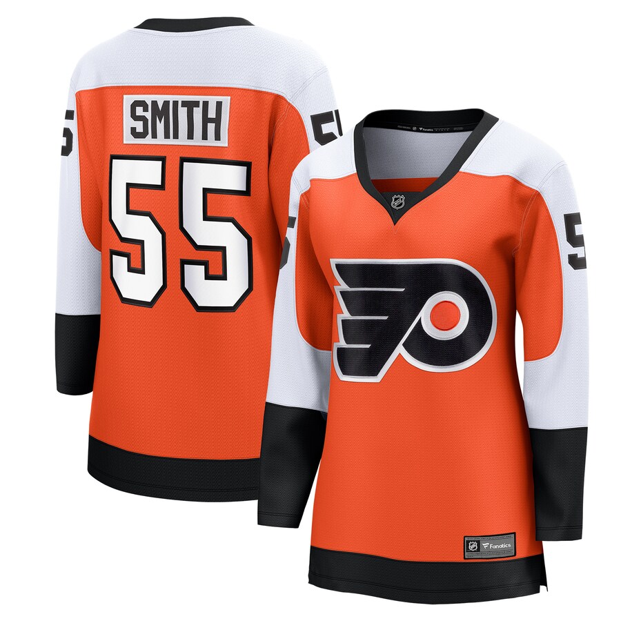Women's Philadelphia Flyers Givani Smith Fanatics Orange Home Breakaway Player Jersey - U-jersey