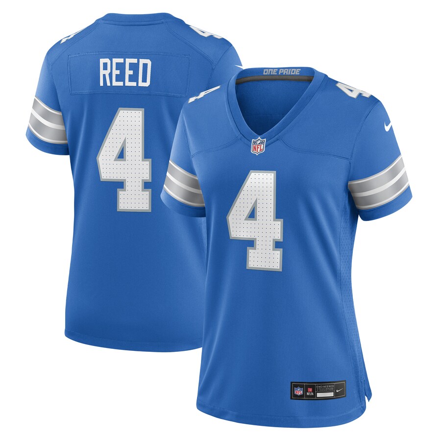 Women's Detroit Lions D.J. Reed Nike Blue Team Game Jersey - U-jersey