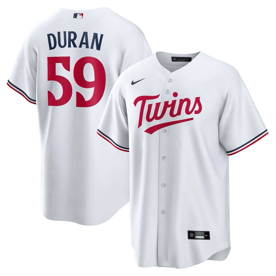 Men's Minnesota Twins Jhoan Duran Nike White Home Replica Jersey - U-jersey