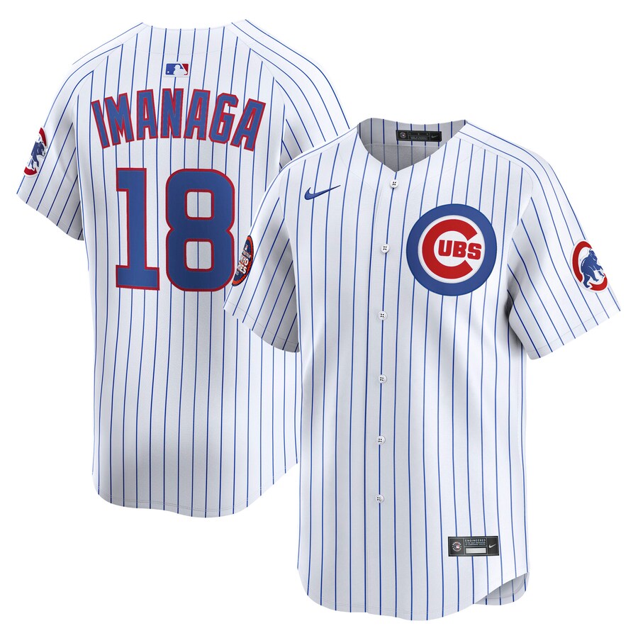 Men's Chicago Cubs Shota Imanaga Nike White 2025 MLB World Tour: Tokyo Series Home Limited Player Jersey - U-jersey